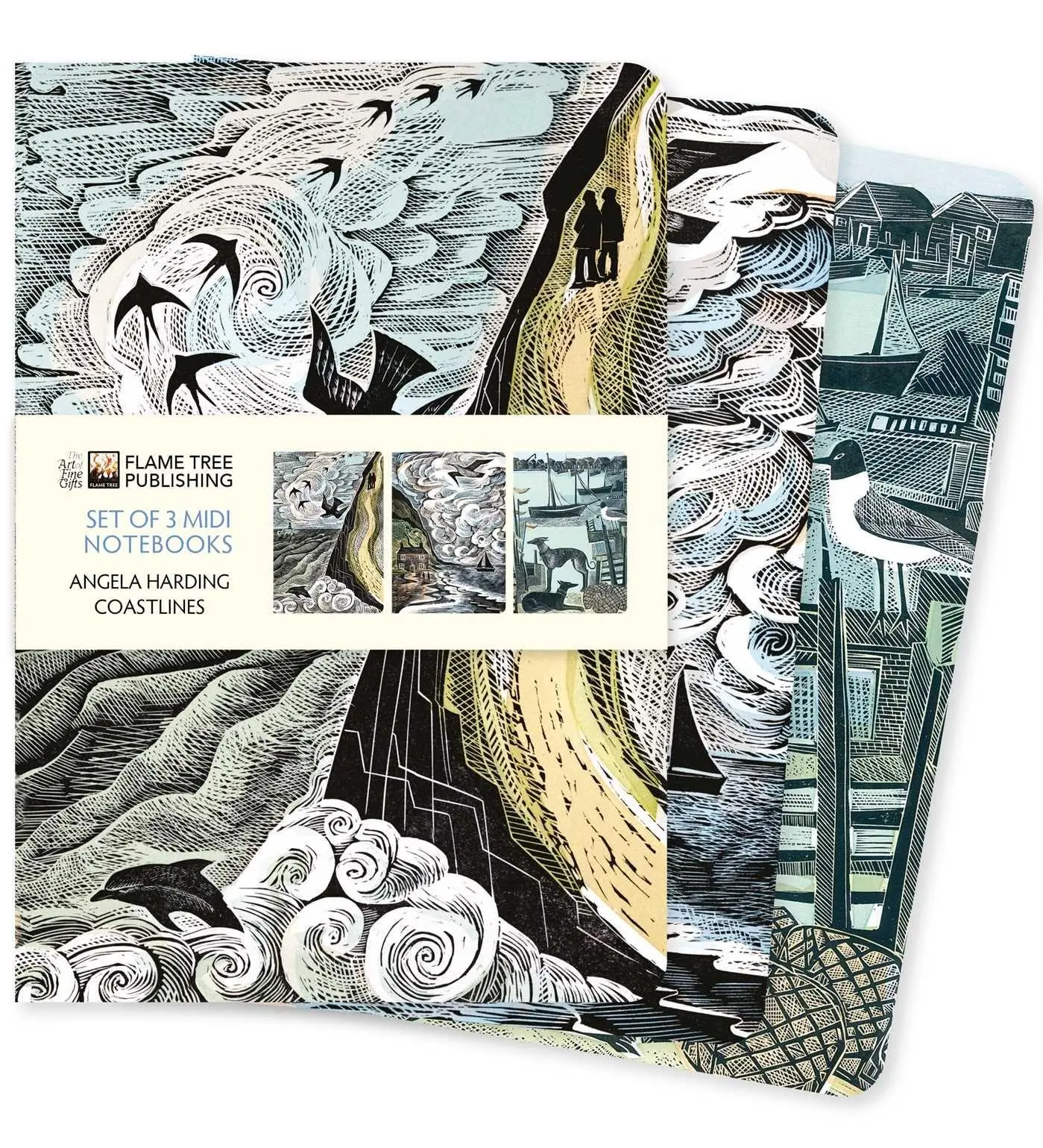 Angela Harding: Coastlines Set of 3 MIDI Notebooks