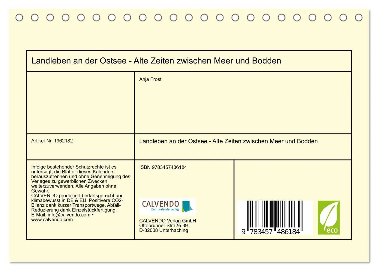 Bild: 9783457486184 | Landleben an der Ostsee - Alte Zeiten zwischen Meer und Bodden...