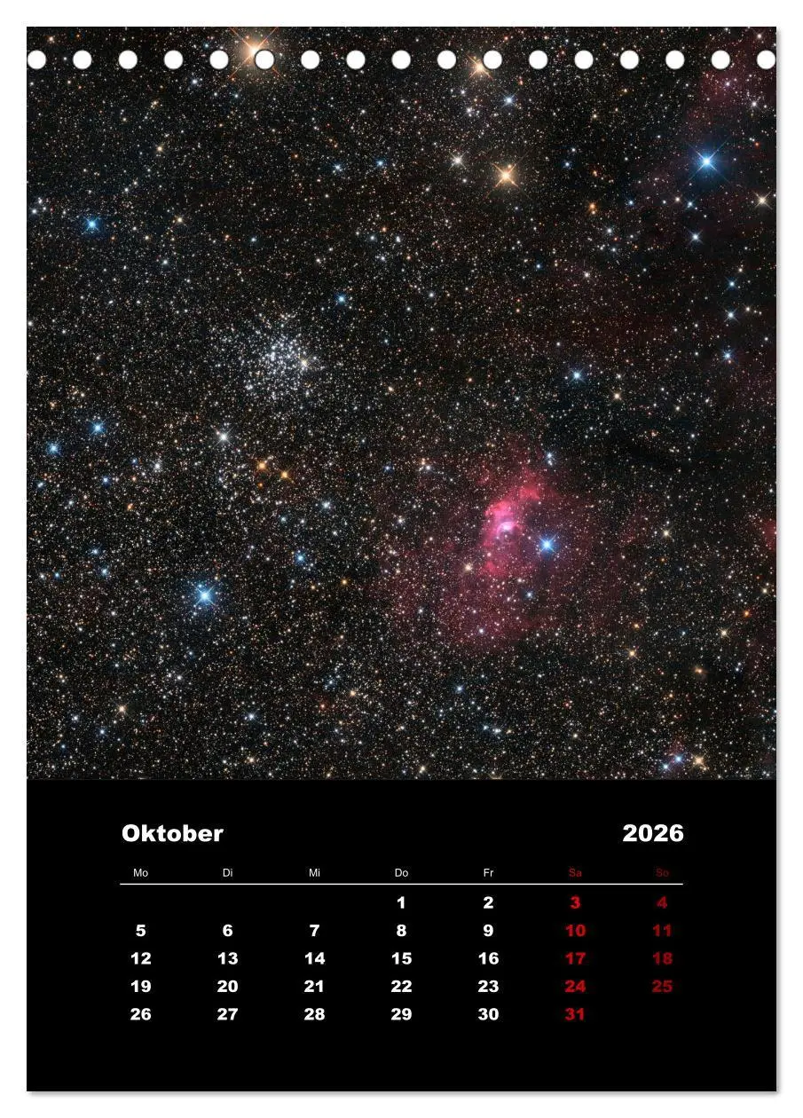 Bild: 9783516406184 | Das Universum (Tischkalender 2026 DIN A5 hoch), CALVENDO...