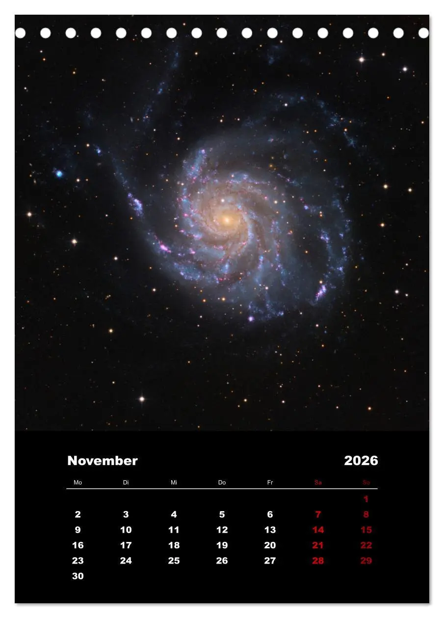 Bild: 9783516406184 | Das Universum (Tischkalender 2026 DIN A5 hoch), CALVENDO...