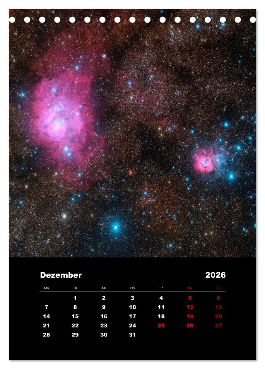 Bild: 9783516406184 | Das Universum (Tischkalender 2026 DIN A5 hoch), CALVENDO...