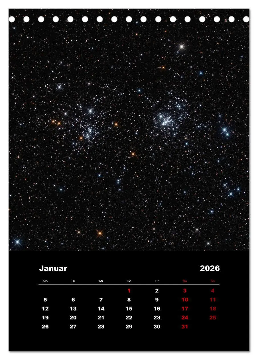 Bild: 9783516406184 | Das Universum (Tischkalender 2026 DIN A5 hoch), CALVENDO...