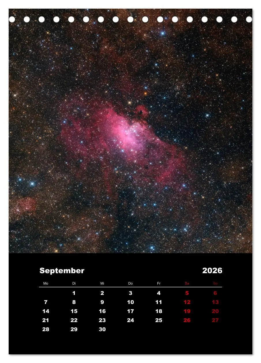 Bild: 9783516406184 | Das Universum (Tischkalender 2026 DIN A5 hoch), CALVENDO...