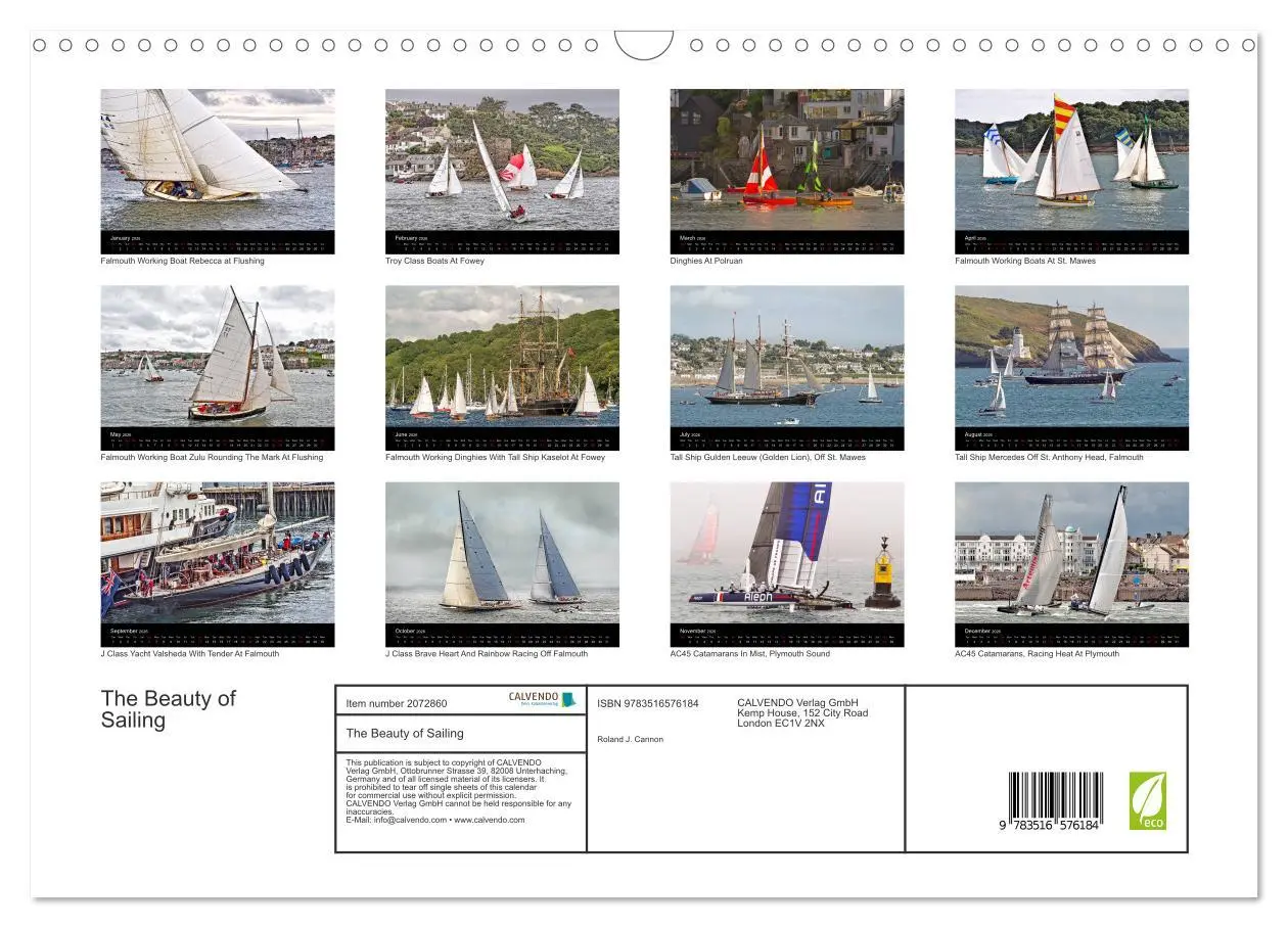 Bild: 9783516576184 | The Beauty of Sailing (Wall Calendar 2026 DIN A3 landscape),...