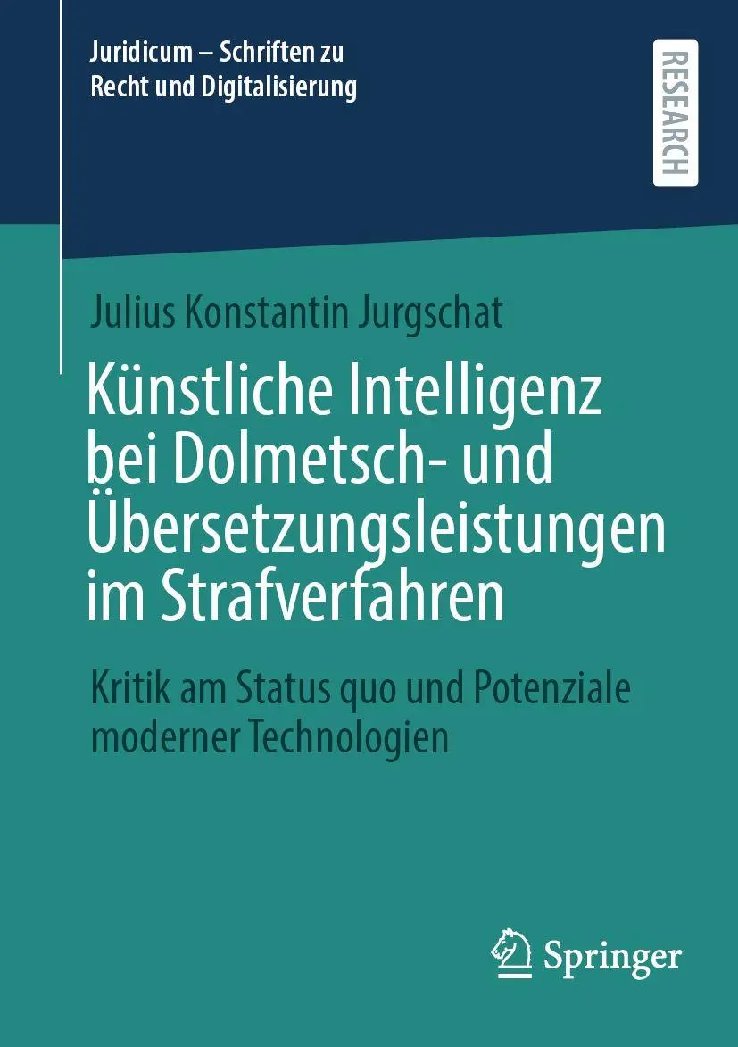 Cover: 9783658526184 | Künstliche Intelligenz bei Dolmetsch- und Übersetzungsleistungen im...