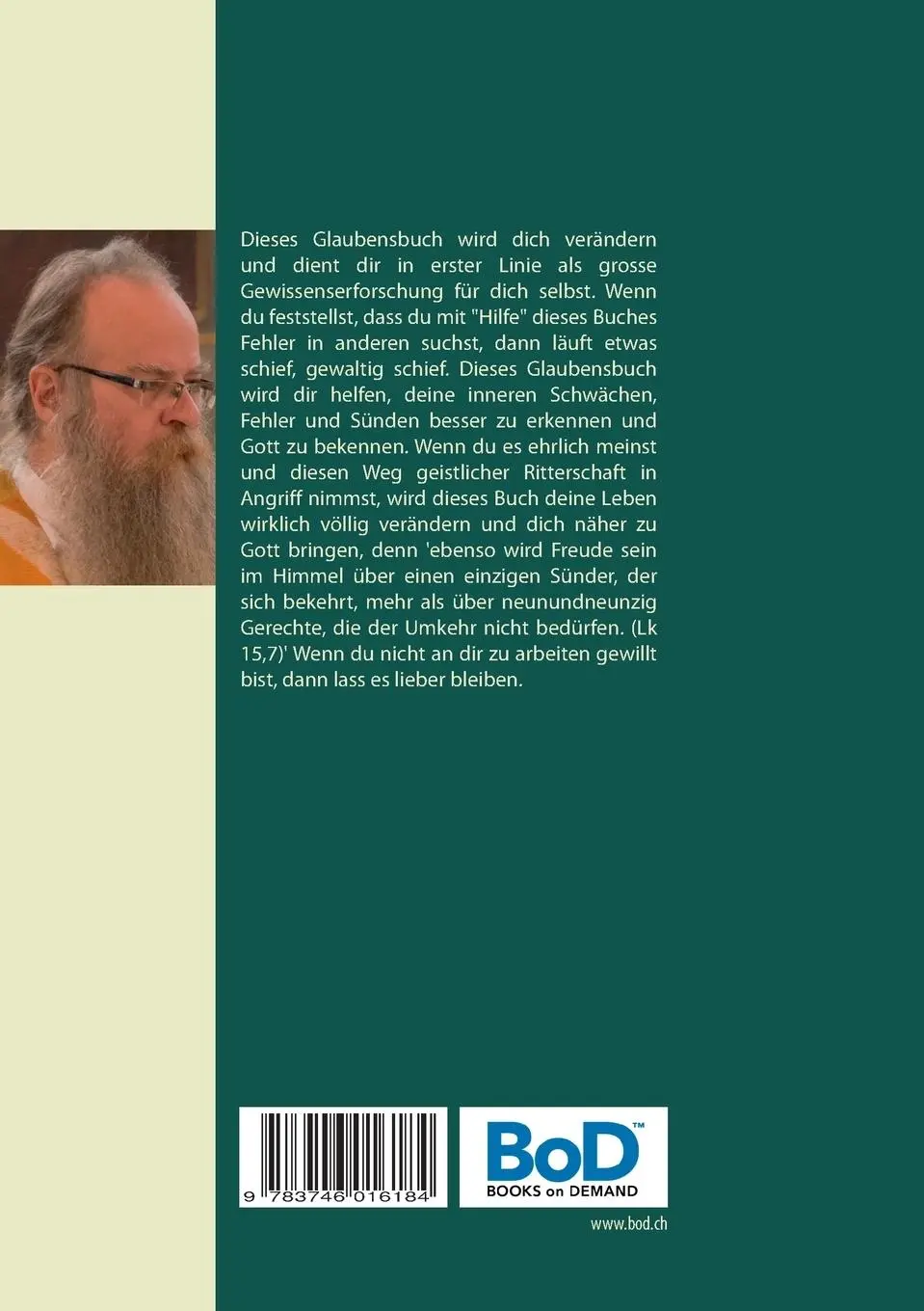 Rückseite: 9783746016184 | Glaubensbuch und Gewissenserforschung für geistliche Ritter | Buch