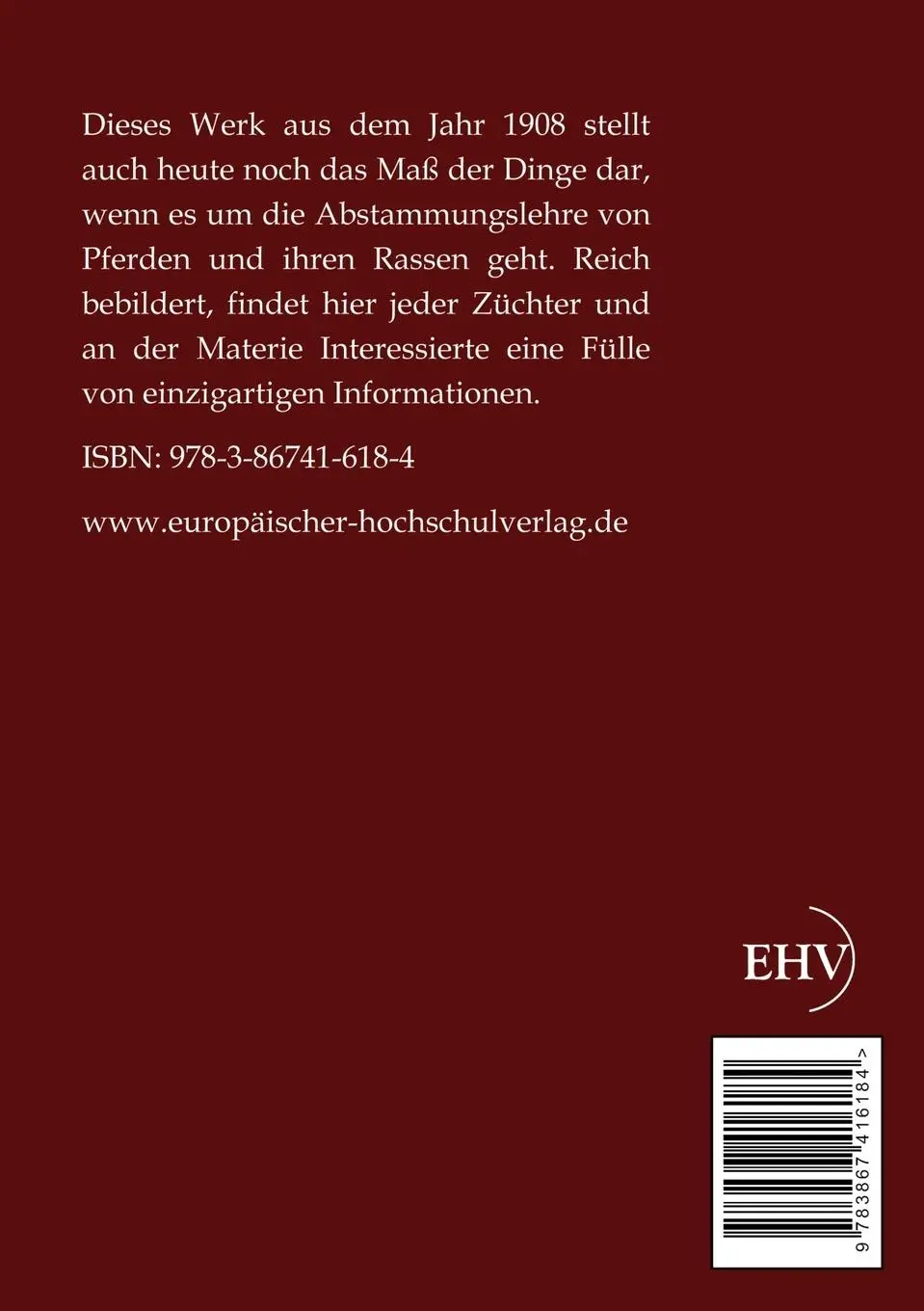 Rückseite: 9783867416184 | Handbuch der Pferderassen | Carl Wrangel | Taschenbuch | Paperback
