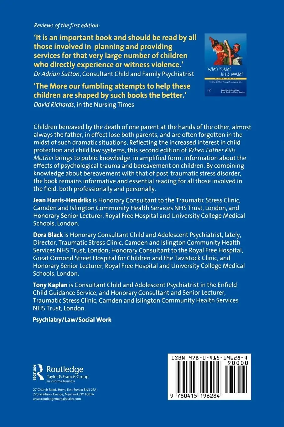 Rückseite: 9780415196284 | When Father Kills Mother | Guiding Children Through Trauma and Grief