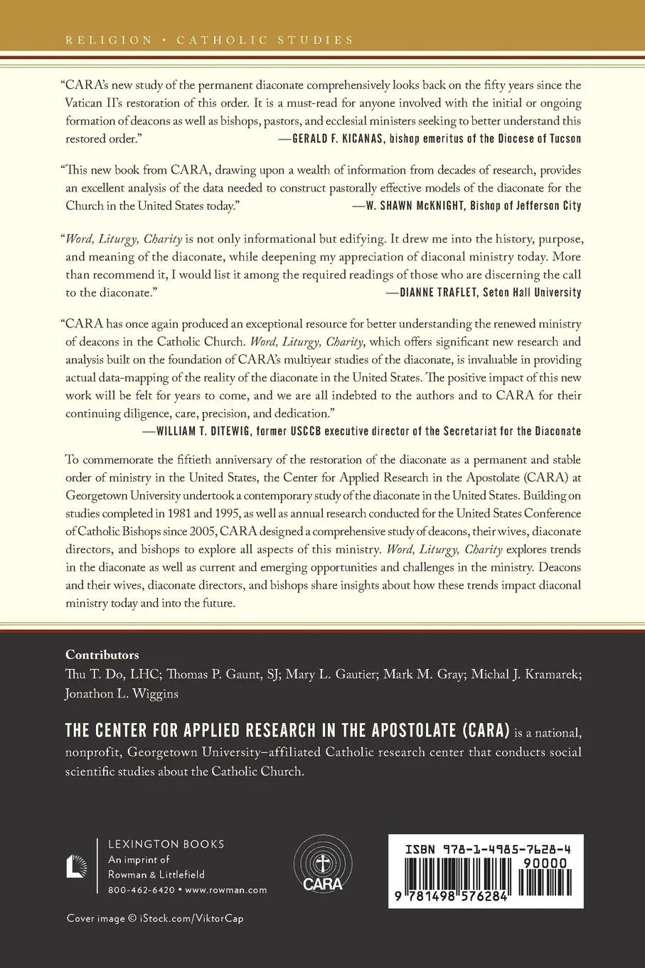 Rückseite: 9781498576284 | Word, Liturgy, Charity | Center for Applied Research in the Apost