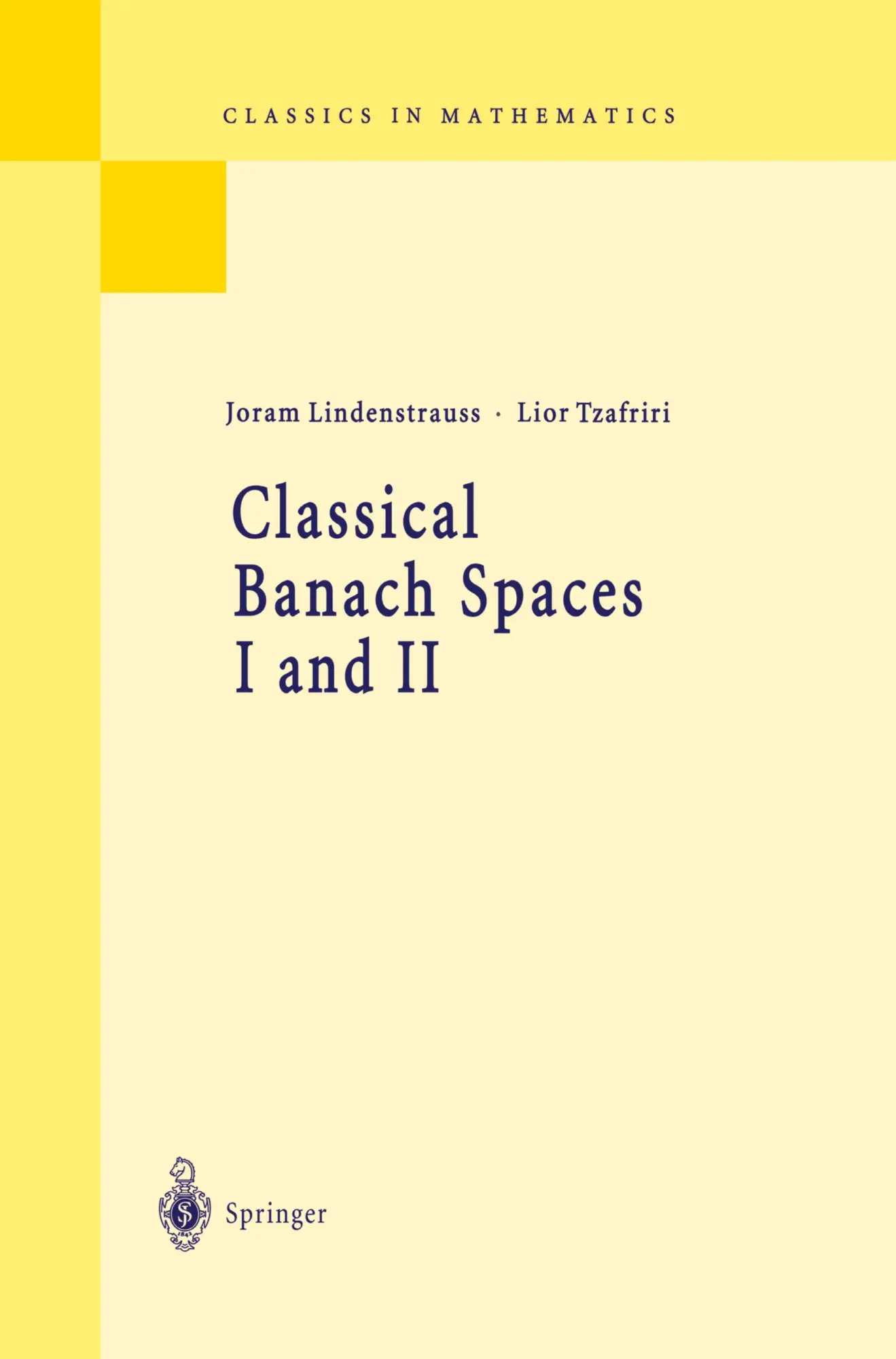 Cover: 9783540606284 | Classical Banach Spaces I and II | Sequence Spaces and Function Spaces