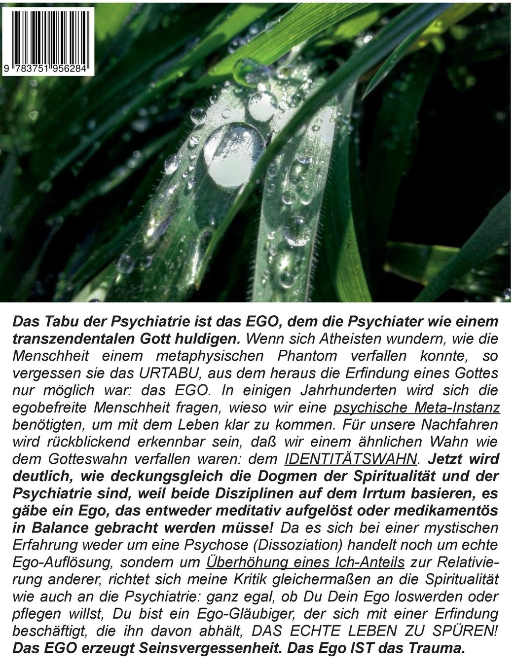 Rückseite: 9783751956284 | Das Tabu der Psychiatrie | Tom De Toys | Taschenbuch | 140 S. | 2020