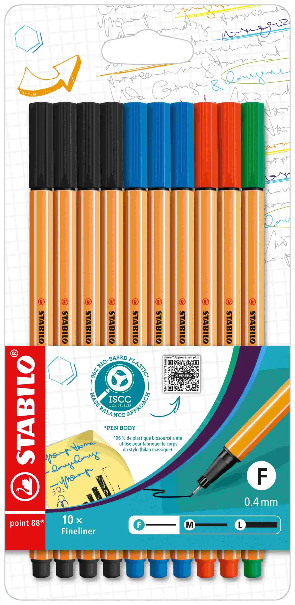 Cover: 4006381186384 | STABILO Fineliner point 88, 10er Set Office | STABILO point 88 | 2019