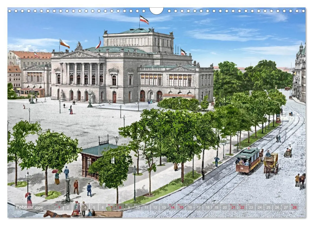 Bild: 9783457776384 | Leipzig zur Kaiserzeit in Farbe (Wandkalender 2026 DIN A3 quer),...