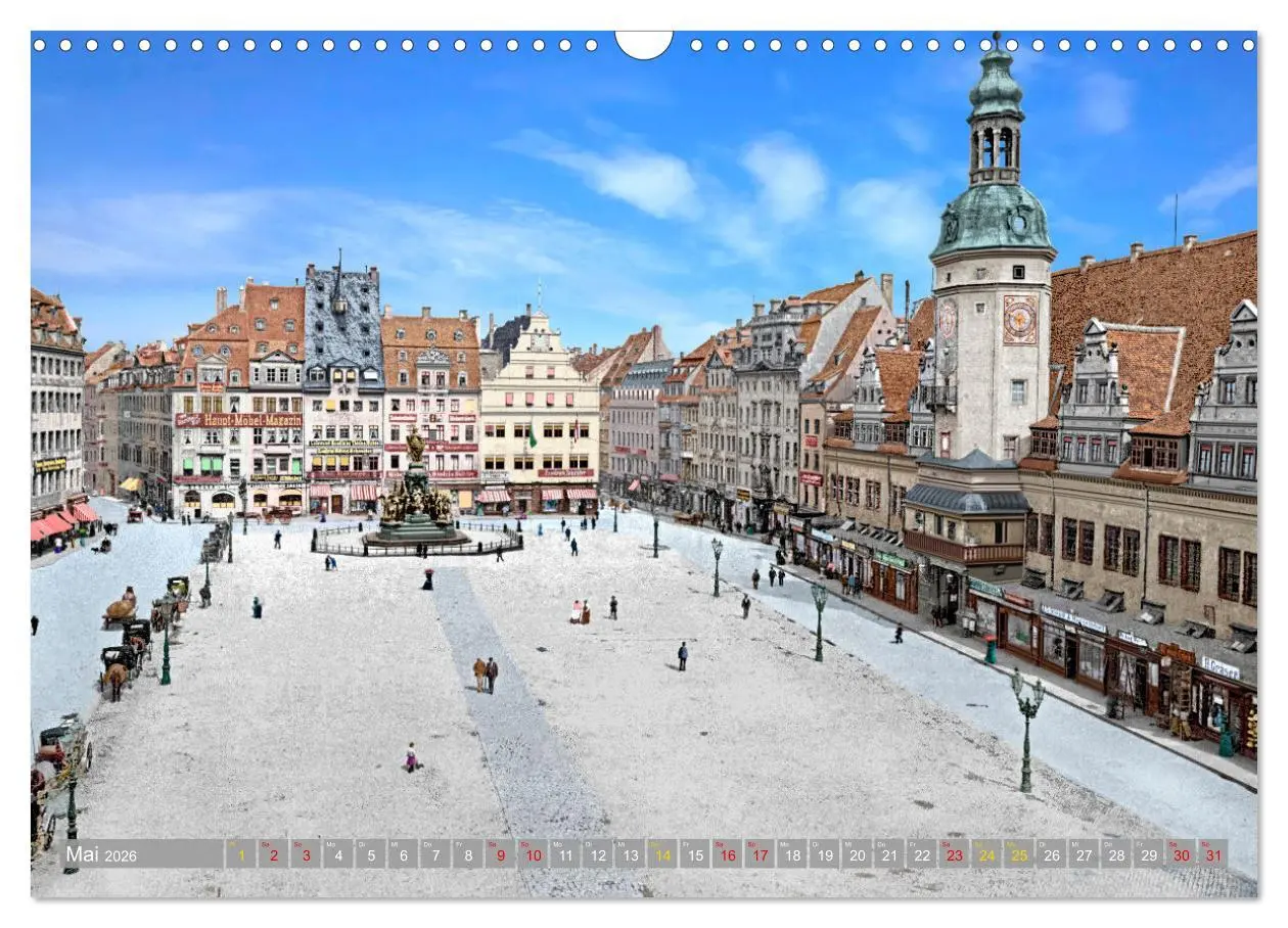 Bild: 9783457776384 | Leipzig zur Kaiserzeit in Farbe (Wandkalender 2026 DIN A3 quer),...