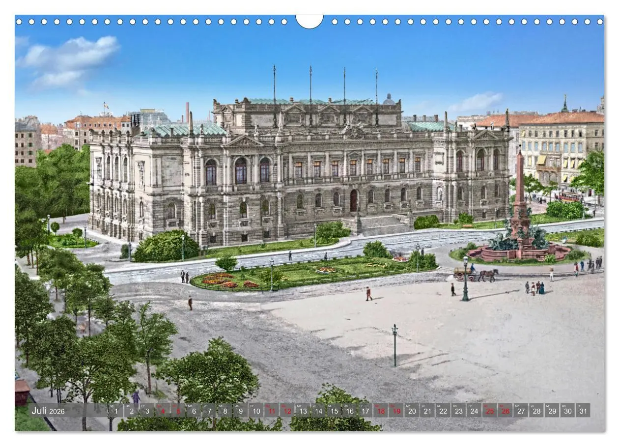 Bild: 9783457776384 | Leipzig zur Kaiserzeit in Farbe (Wandkalender 2026 DIN A3 quer),...