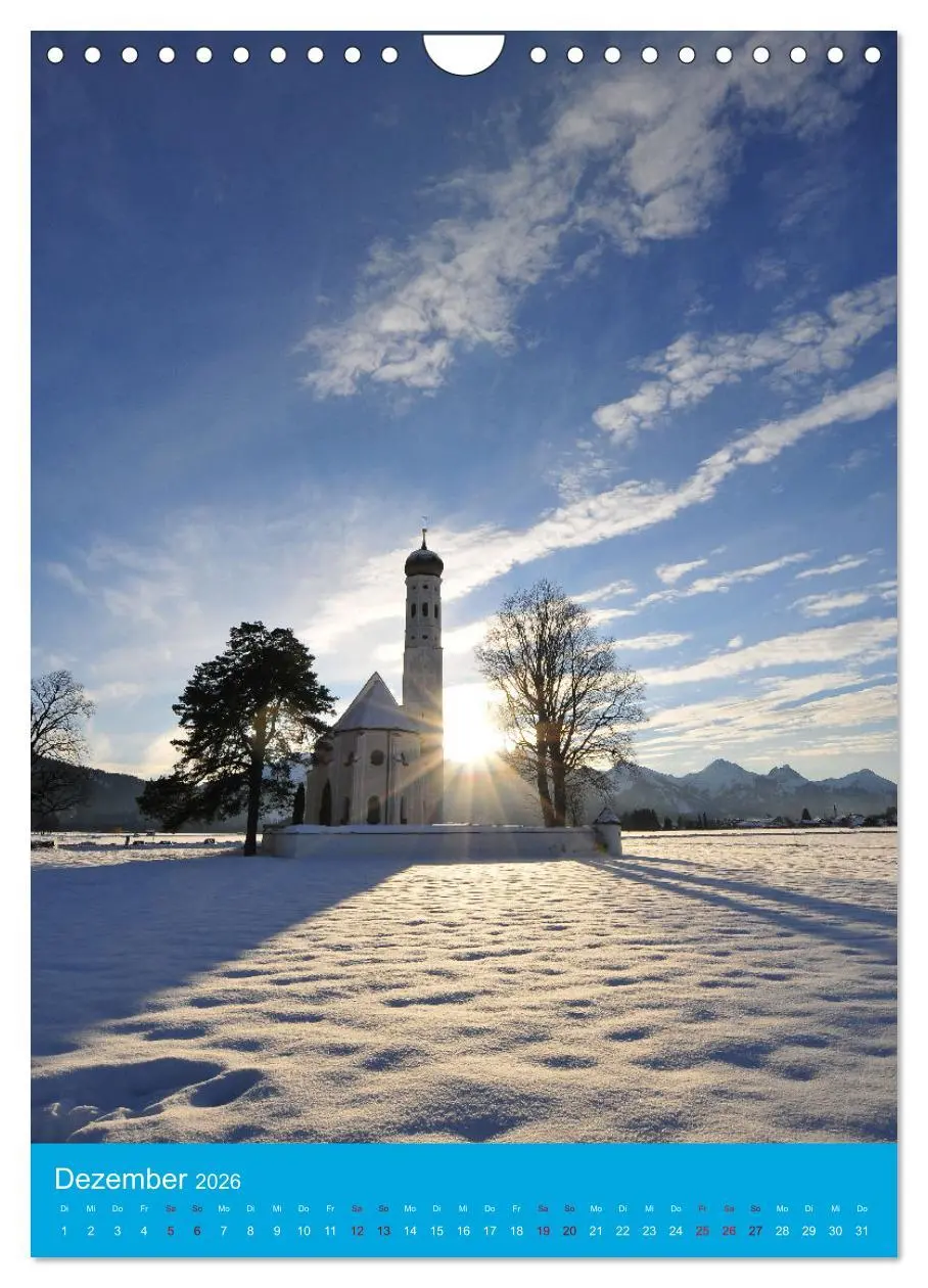 Bild: 9783516316384 | Malerische Kirchen und Kapellen (Wandkalender 2026 DIN A4 hoch),...