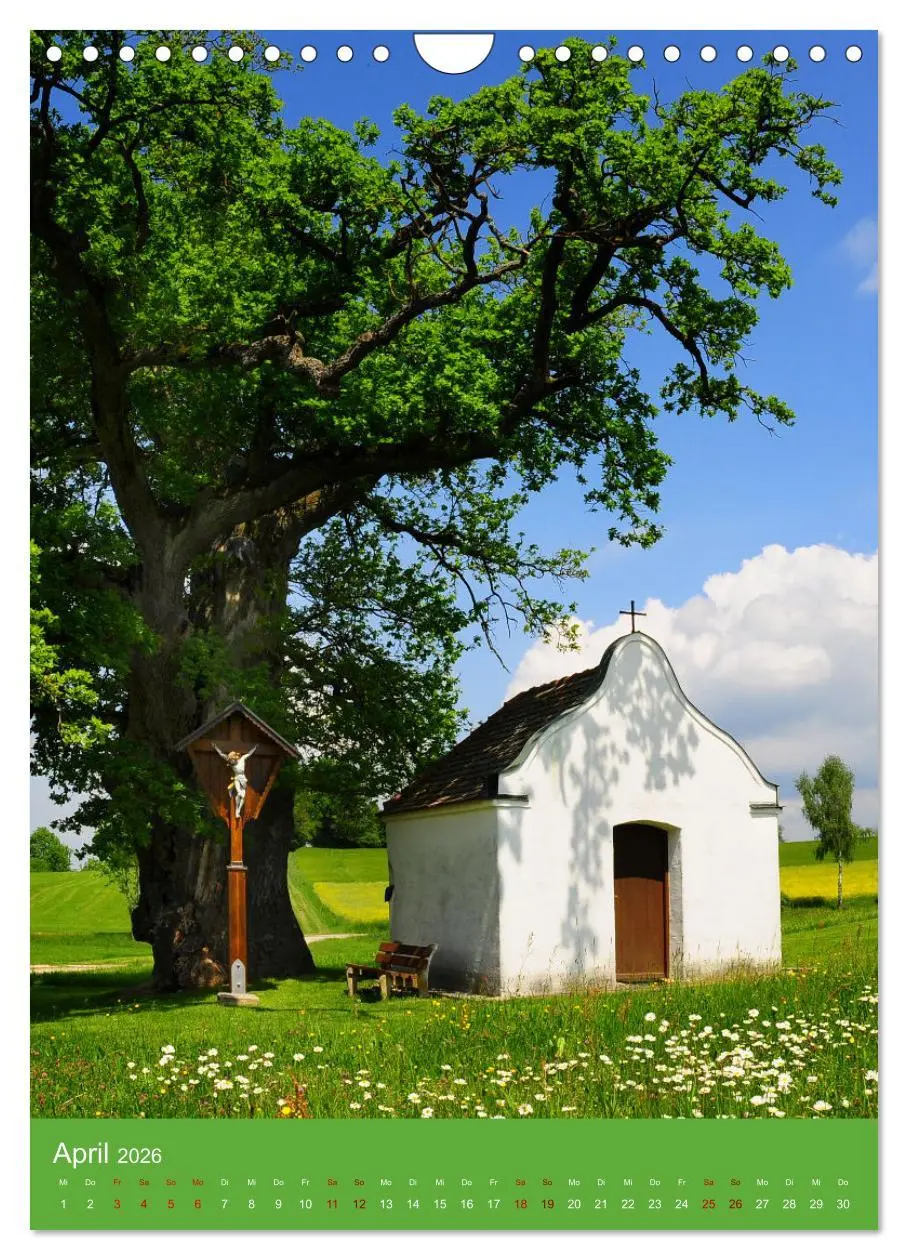 Bild: 9783516316384 | Malerische Kirchen und Kapellen (Wandkalender 2026 DIN A4 hoch),...