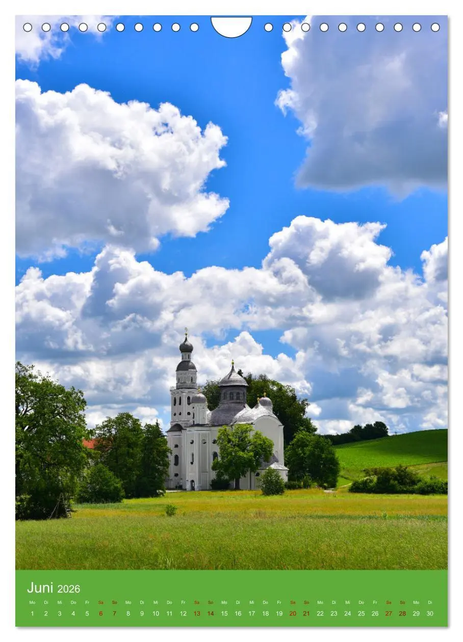 Bild: 9783516316384 | Malerische Kirchen und Kapellen (Wandkalender 2026 DIN A4 hoch),...