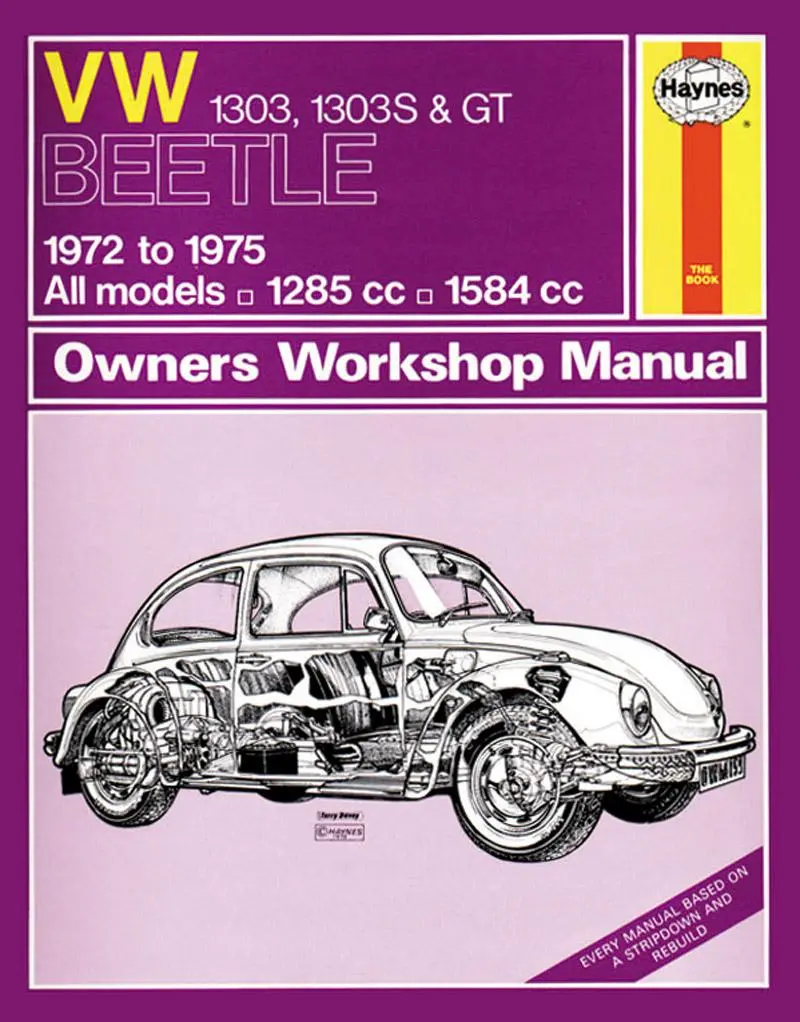 Cover: 9780857336484 | VW Beetle 1303, 1303S &amp; GT (72 – 75) Haynes Repair Manual | Publishi