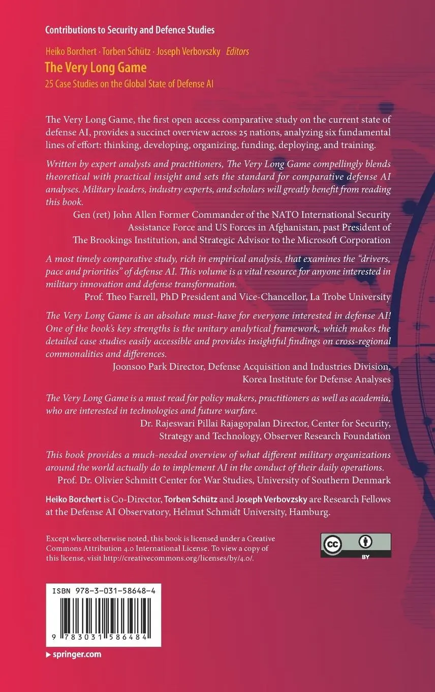Rückseite: 9783031586484 | The Very Long Game | 25 Case Studies on the Global State of Defense AI