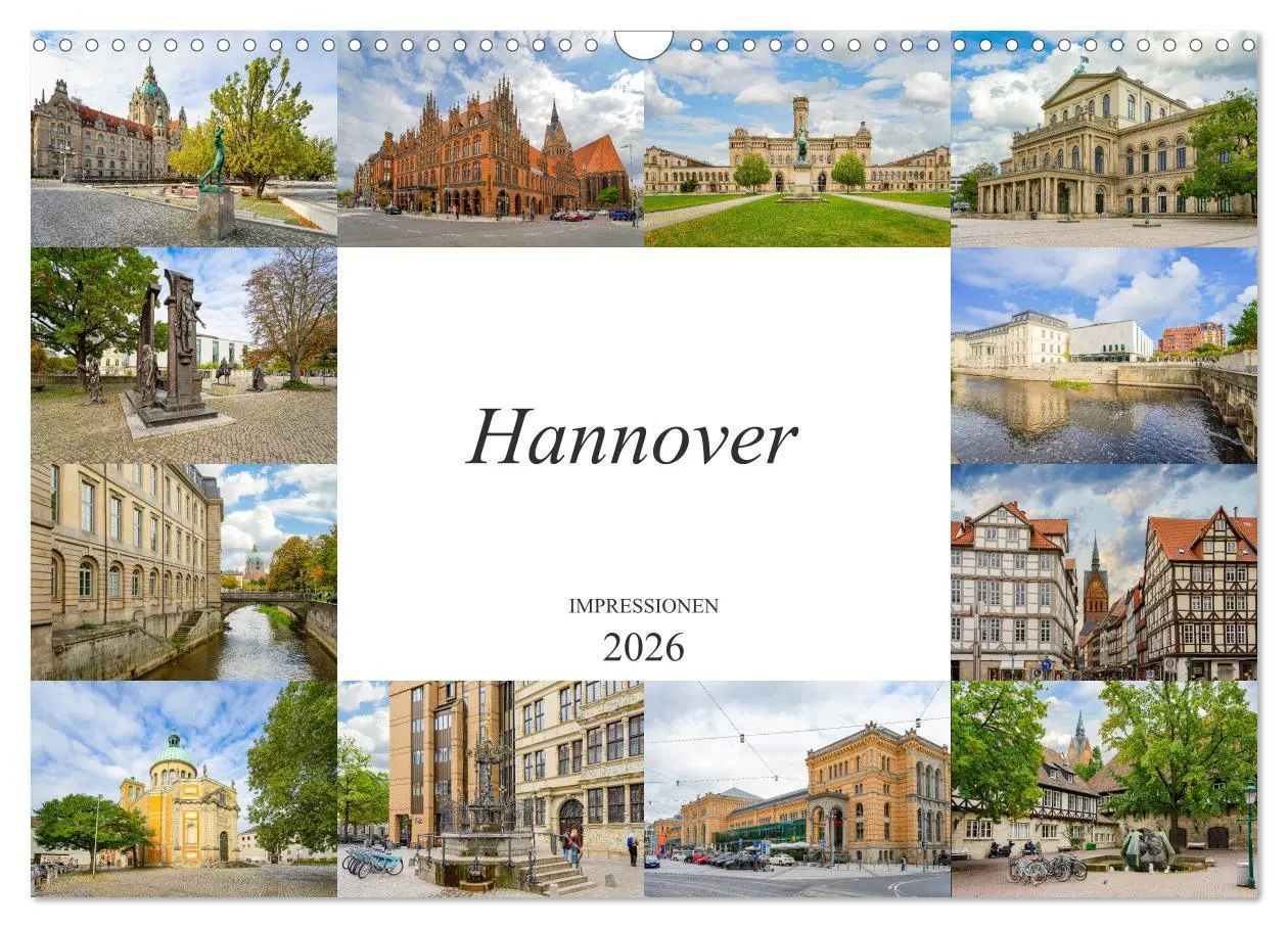 Cover: 9783516236484 | Hannover Stadtansichten (Wandkalender 2026 DIN A3 quer), CALVENDO...