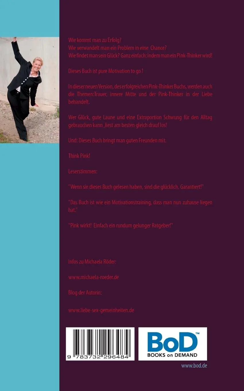 Rückseite: 9783732296484 | Das neue Pink-Thinker Buch | Werde Besser-Denker und finde dein Glück