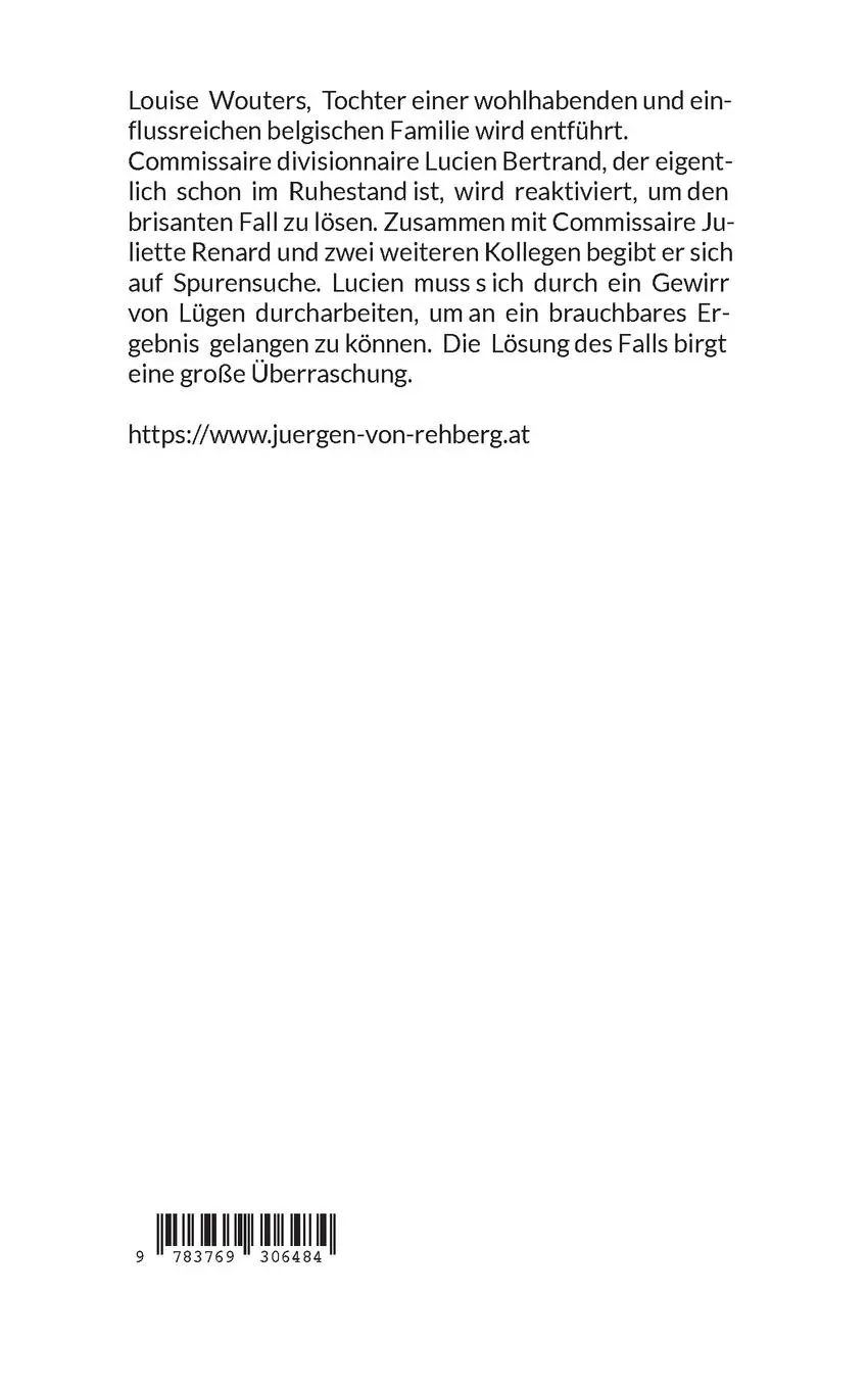 Rückseite: 9783769306484 | Der alte Kommissar | Barsch wallonische Art | Juergen von Rehberg