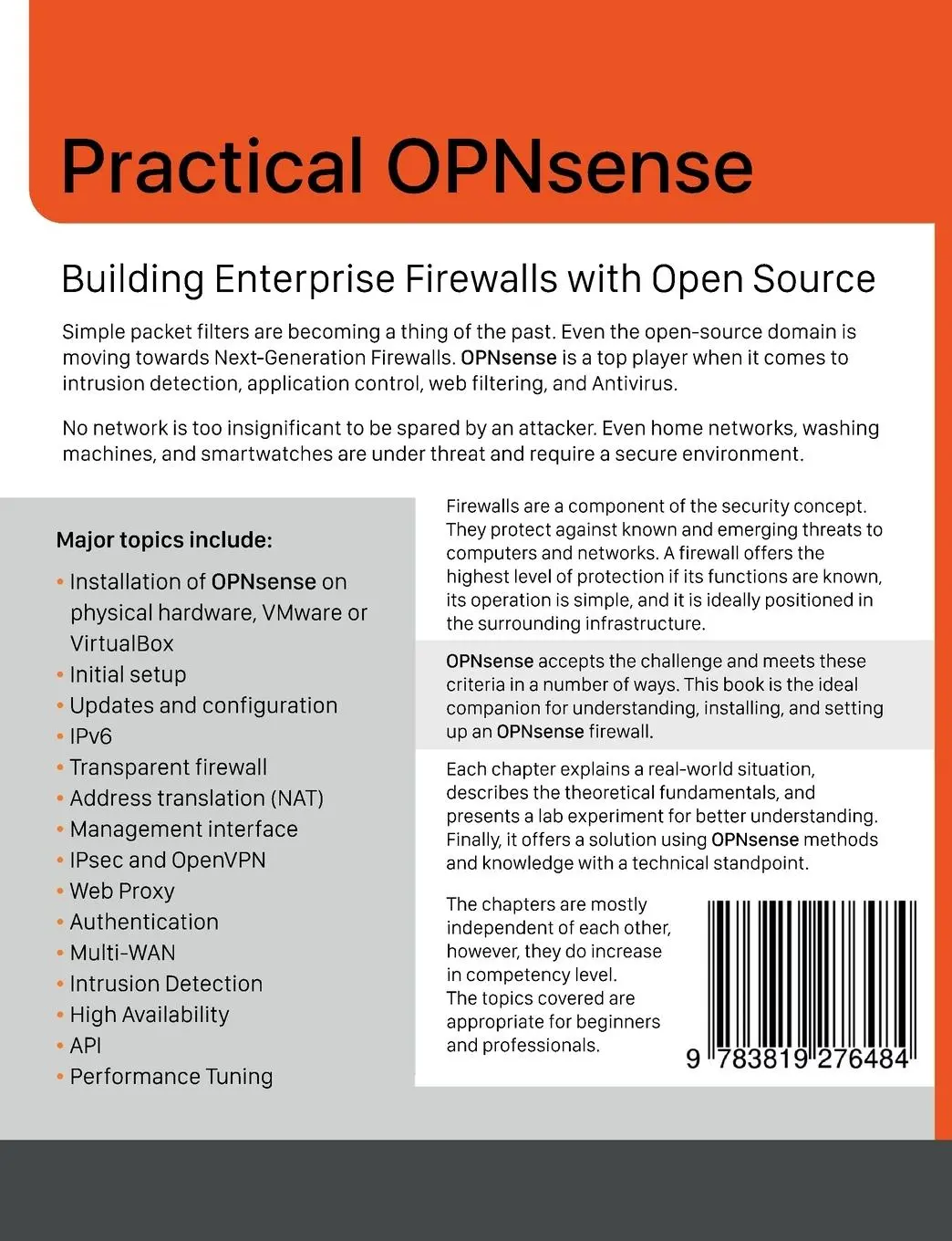 Rückseite: 9783819276484 | Practical OPNsense | Building Enterprise Firewalls with Open Source