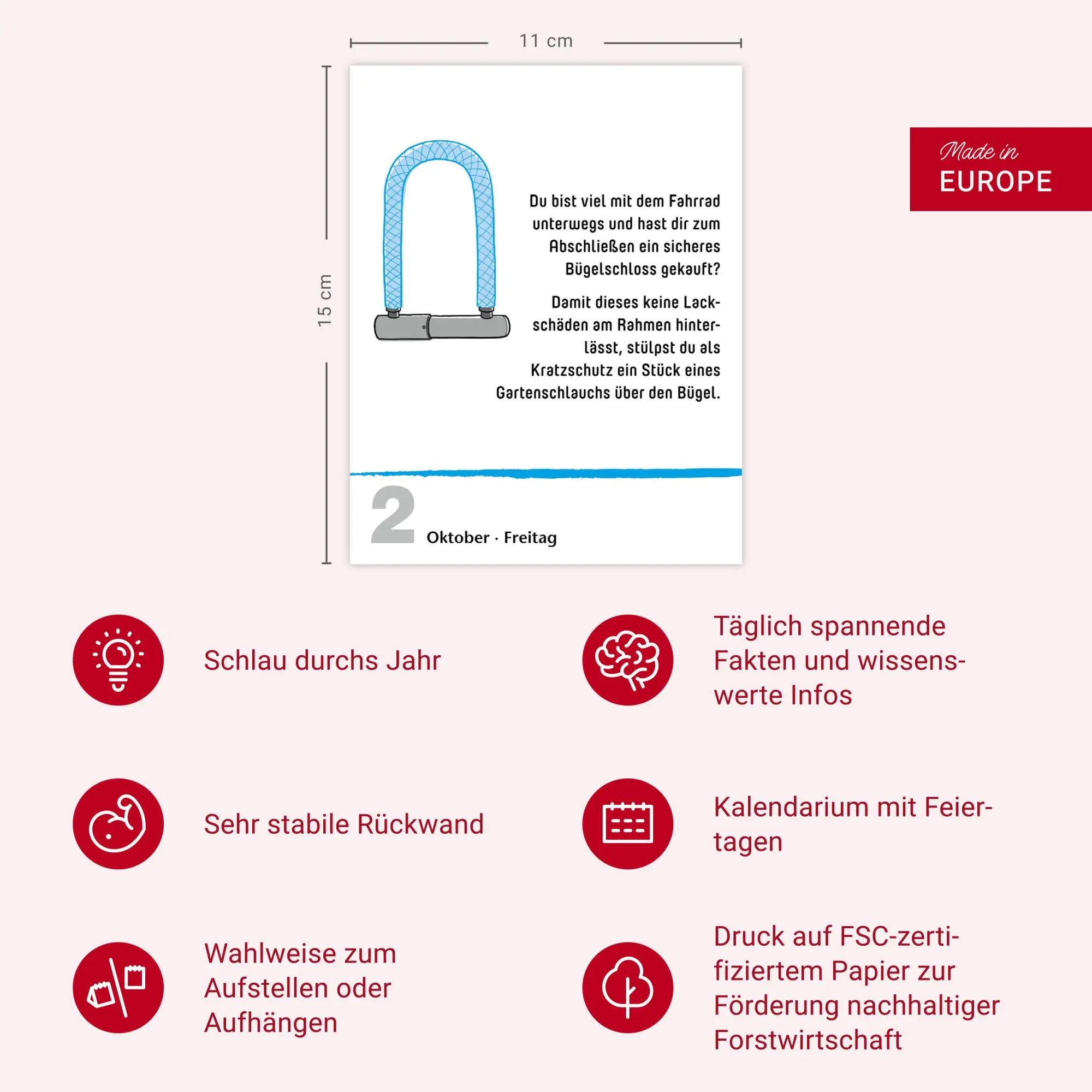 Bild: 9783840036484 | Lifehacks Tagesabreißkalender 2026 - Der hilfreichste Kalender...