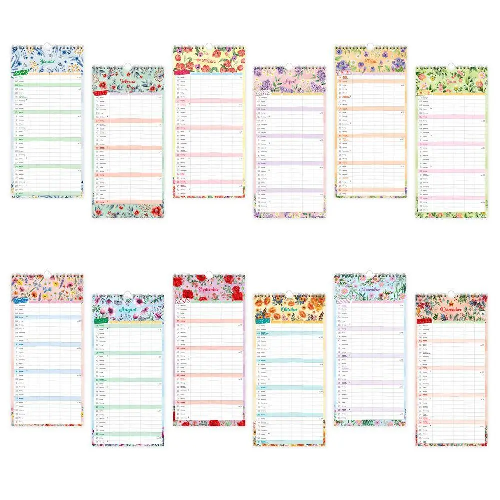 Bild: 9783988026484 | TRÖTSCH - Familienkalender Familienterminer Blumen 2027 | Wandkalender