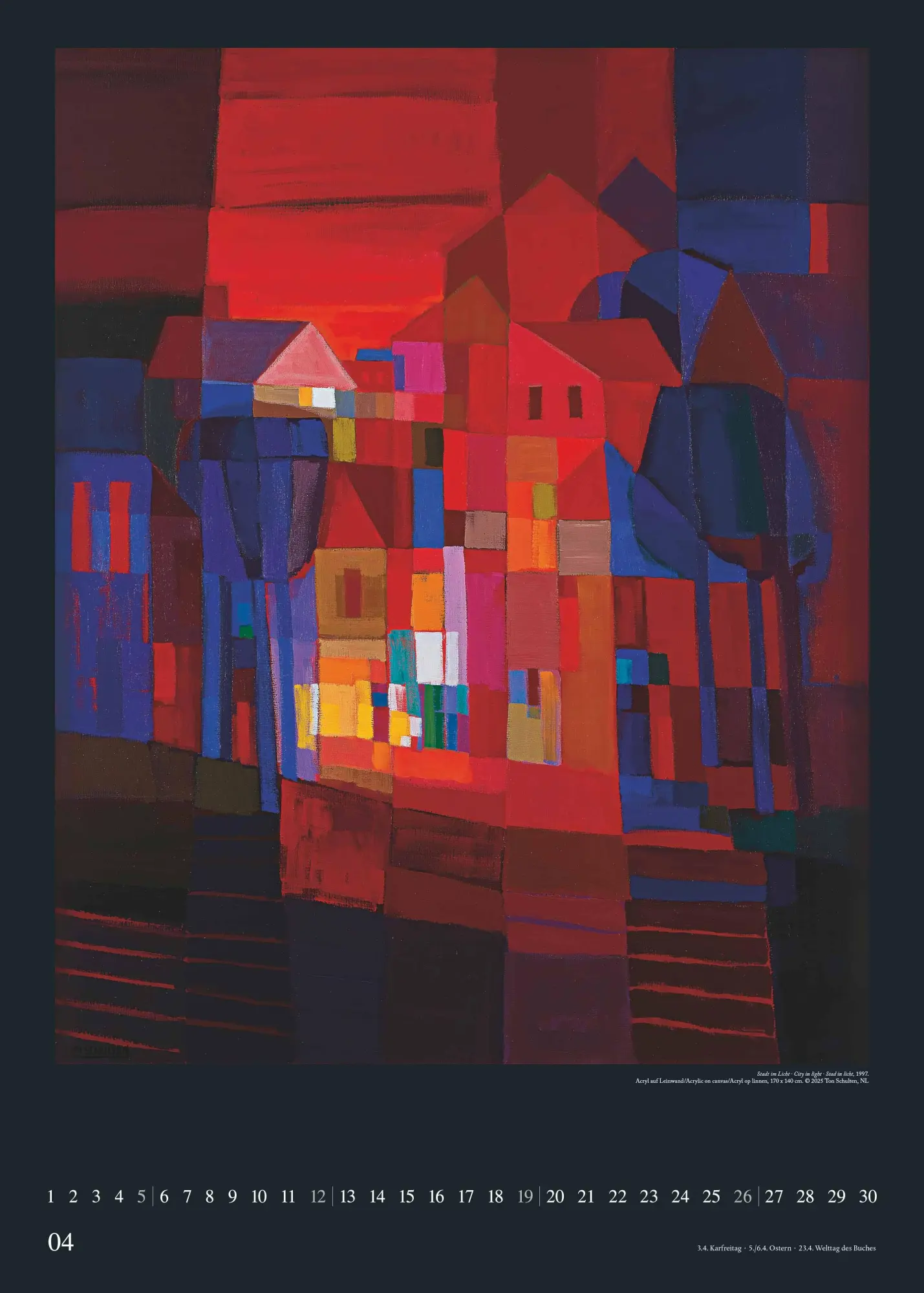 Bild: 4069095006584 | Ton Schulten 2026 - Kunst-Kalender - Poster-Kalender - 50x70 | 14 S.