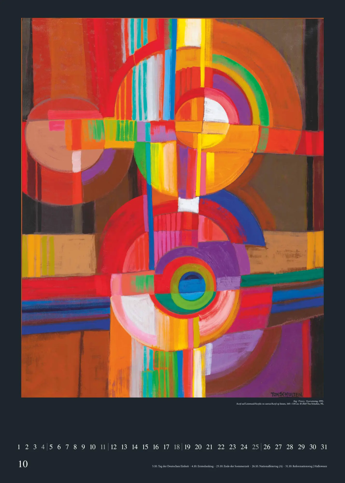 Bild: 4069095006584 | Ton Schulten 2026 - Kunst-Kalender - Poster-Kalender - 50x70 | 14 S.