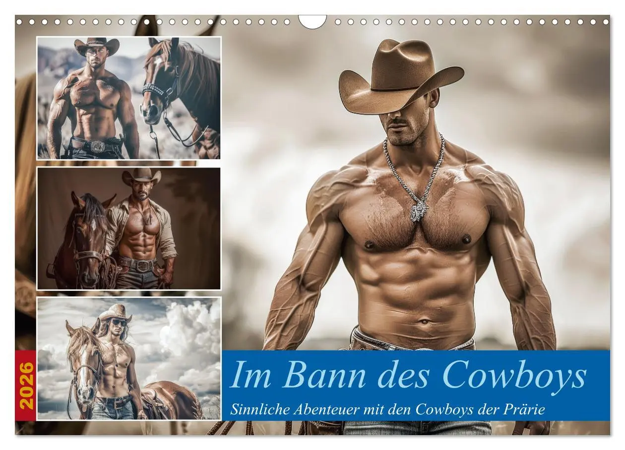 Cover: 9783457446584 | Im Bann des Cowboys (Wandkalender 2026 DIN A3 quer), CALVENDO...