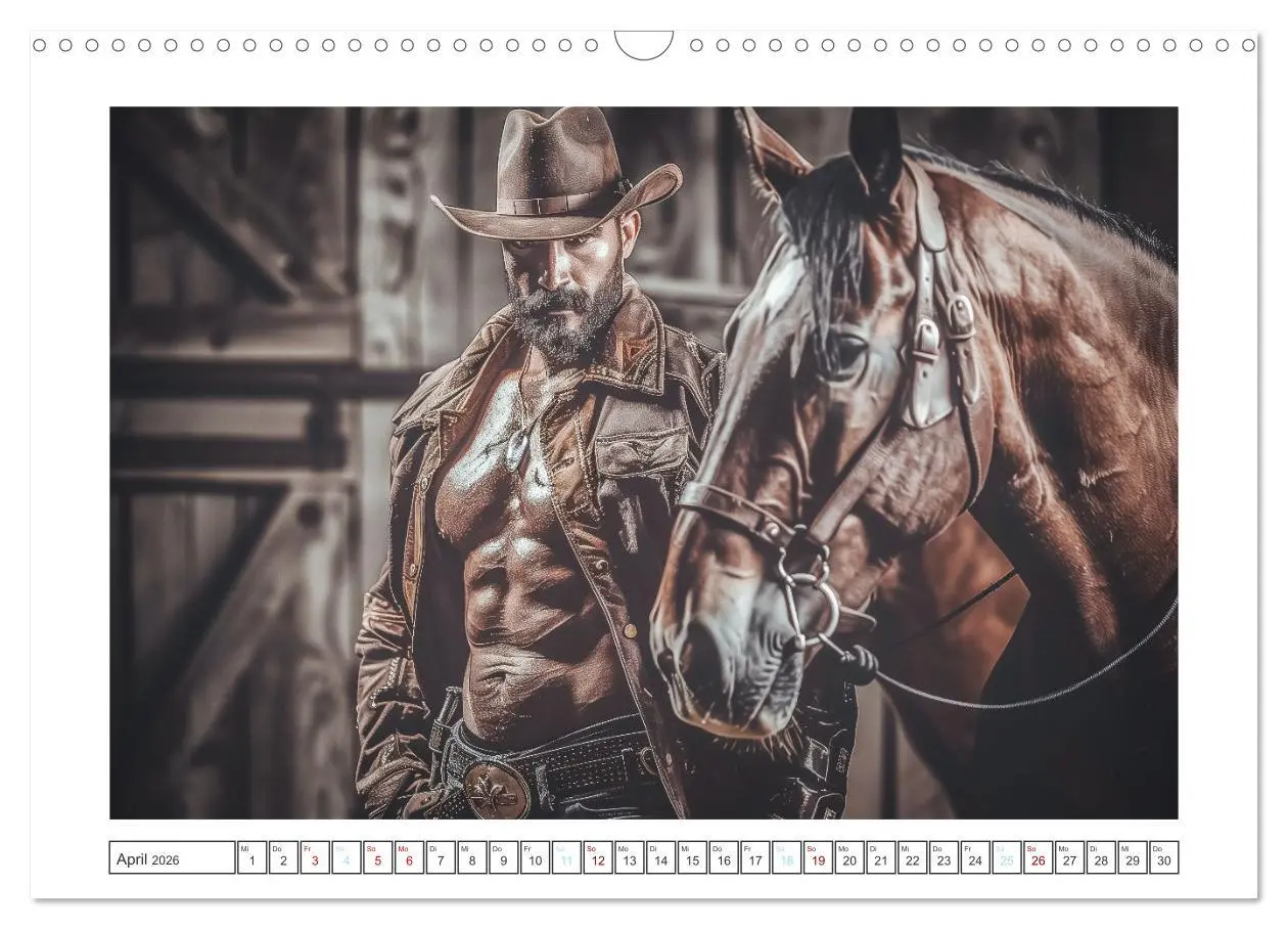 Bild: 9783457446584 | Im Bann des Cowboys (Wandkalender 2026 DIN A3 quer), CALVENDO...