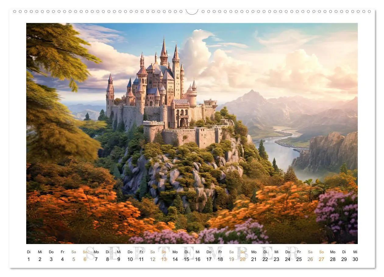 Bild: 9783457516584 | Malerische Ritterburgen (Wandkalender 2026 DIN A2 quer), CALVENDO...