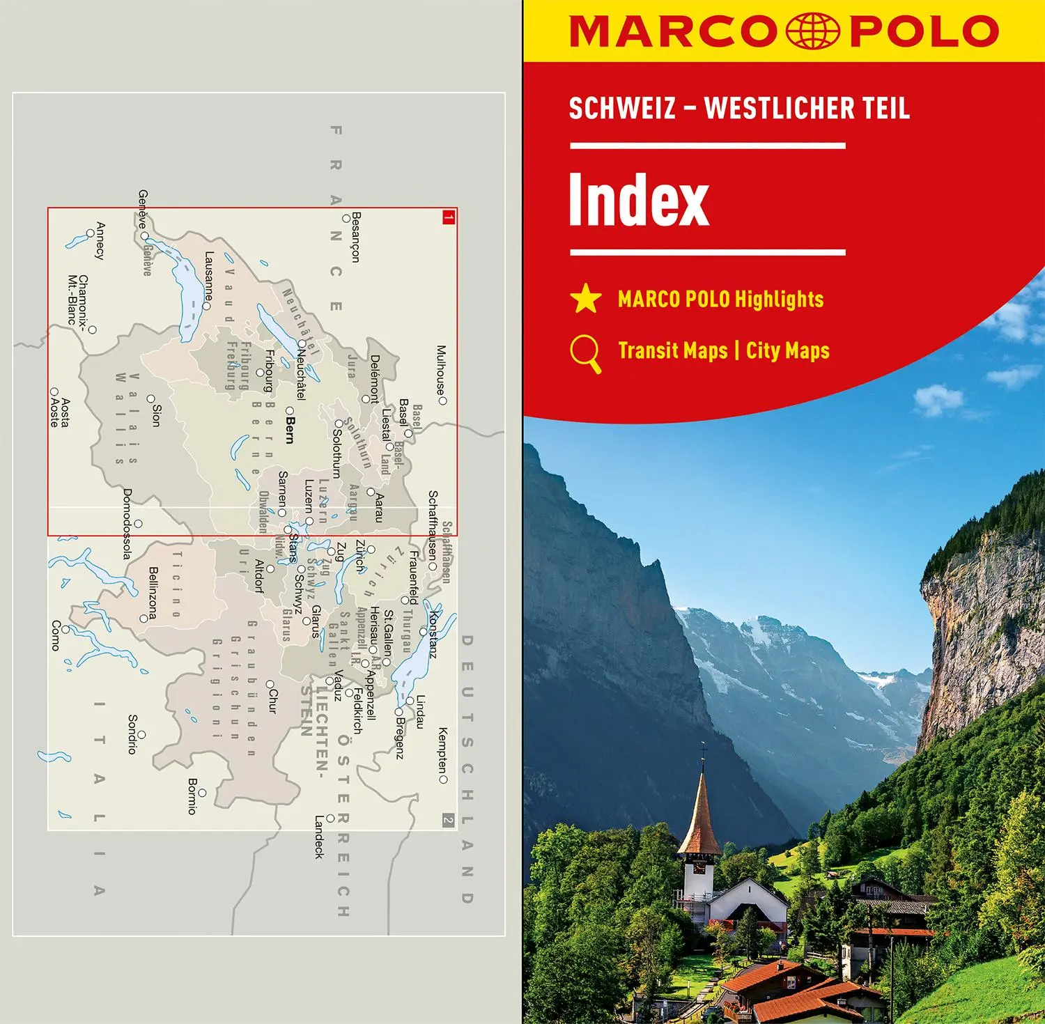 Bild: 9783575016584 | MARCO POLO Regionalkarte Schweiz 01 - westlicher Teil 1:200.000 | 2023