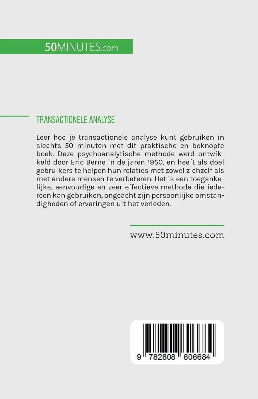 Rückseite: 9782808606684 | Transactionele analyse | Coralie Closon | Taschenbuch | Niederländisch