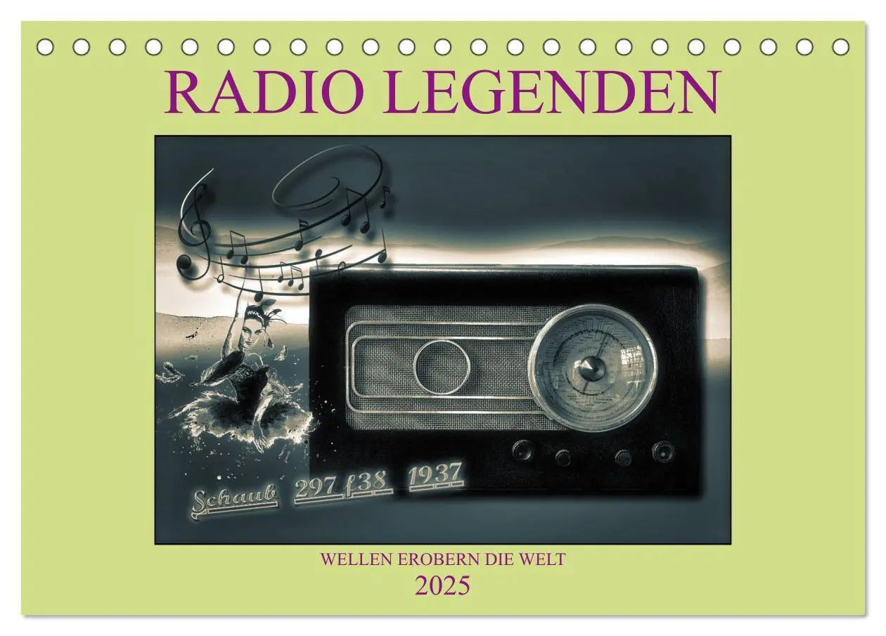 Cover: 9783435276684 | RADIO LEGENDEN (Tischkalender 2025 DIN A5 quer), CALVENDO...
