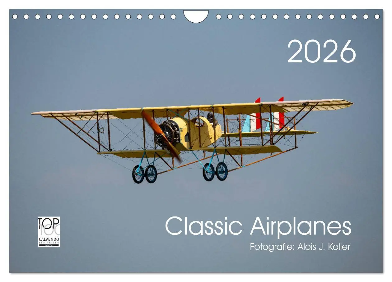 Cover: 9783457676684 | Classic Airplanes (Wandkalender 2026 DIN A4 quer), CALVENDO...
