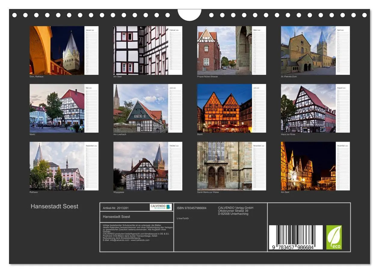 Bild: 9783457986684 | Hansestadt Soest (Wandkalender 2026 DIN A4 quer), CALVENDO...