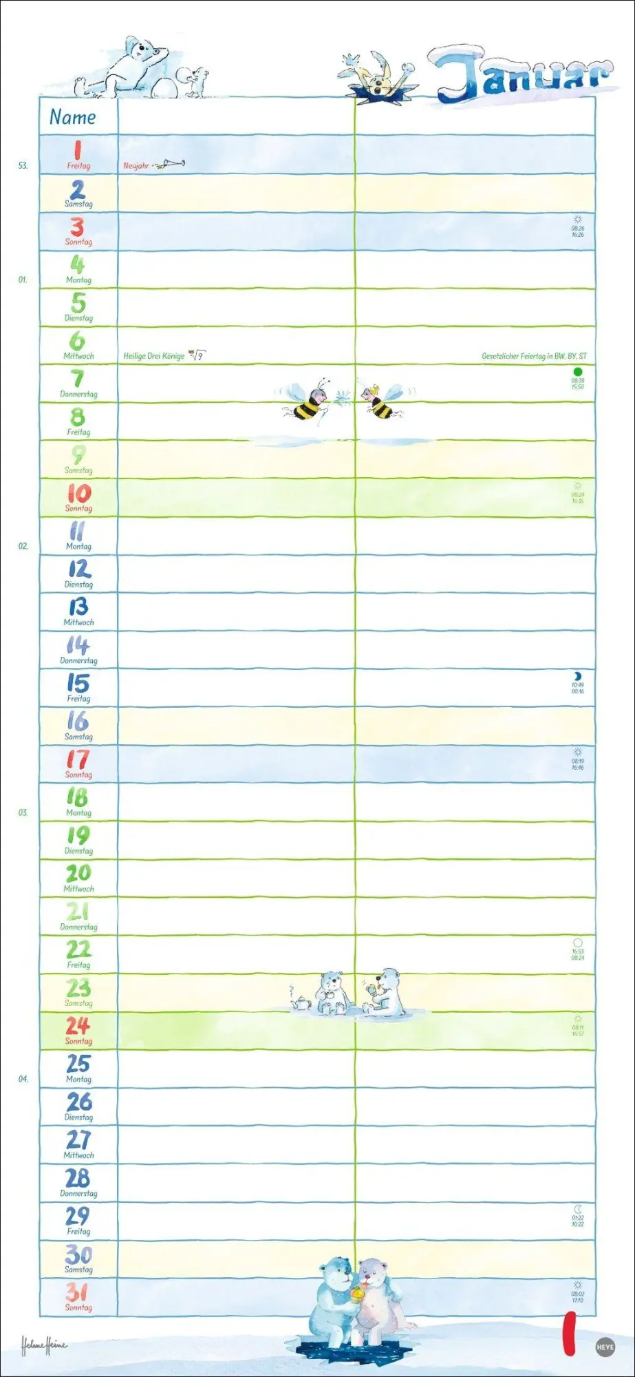 Bild: 9783756416684 | Helme Heine: Planer für zwei 2027 | Helme Heine | Kalender | 14 S.