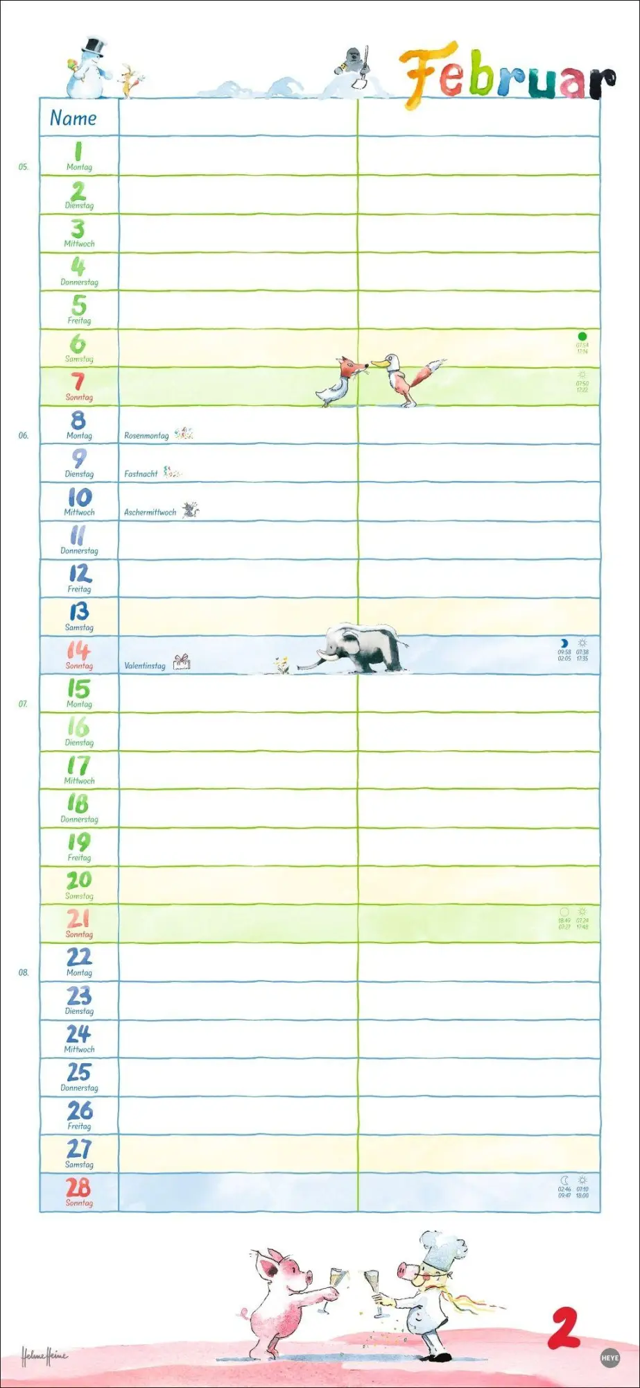 Bild: 9783756416684 | Helme Heine: Planer für zwei 2027 | Helme Heine | Kalender | 14 S.