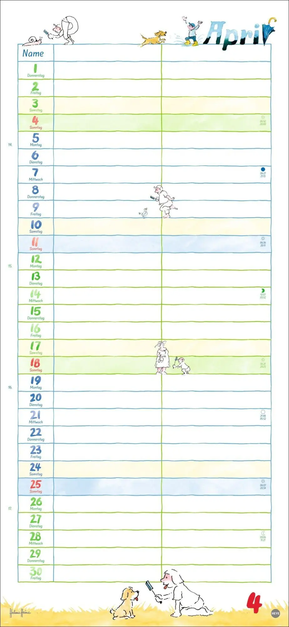 Bild: 9783756416684 | Helme Heine: Planer für zwei 2027 | Helme Heine | Kalender | 14 S.