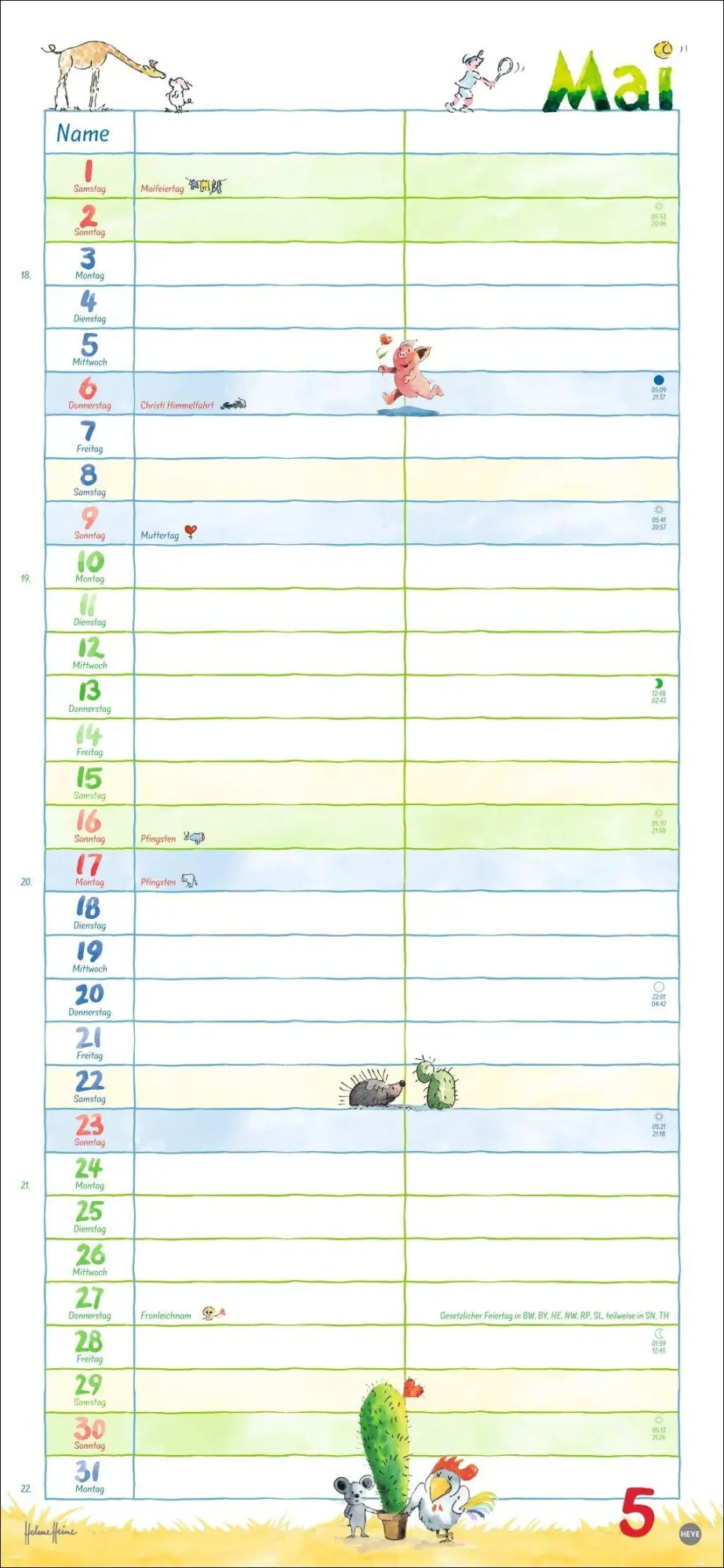 Bild: 9783756416684 | Helme Heine: Planer für zwei 2027 | Helme Heine | Kalender | 14 S.