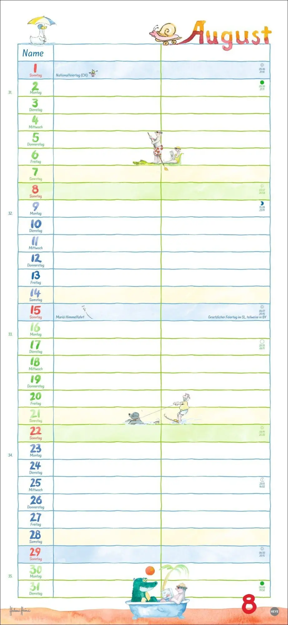 Bild: 9783756416684 | Helme Heine: Planer für zwei 2027 | Helme Heine | Kalender | 14 S.