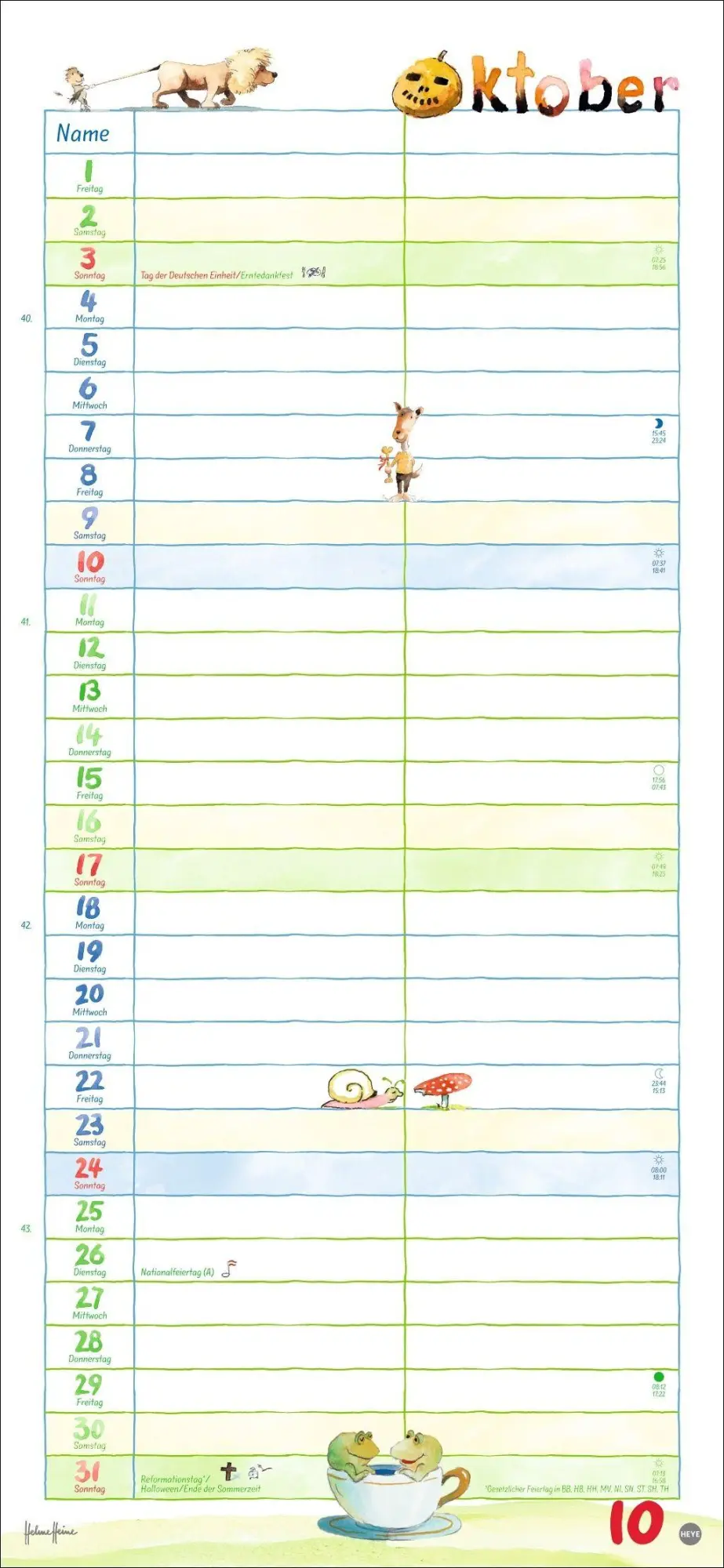 Bild: 9783756416684 | Helme Heine: Planer für zwei 2027 | Helme Heine | Kalender | 14 S.