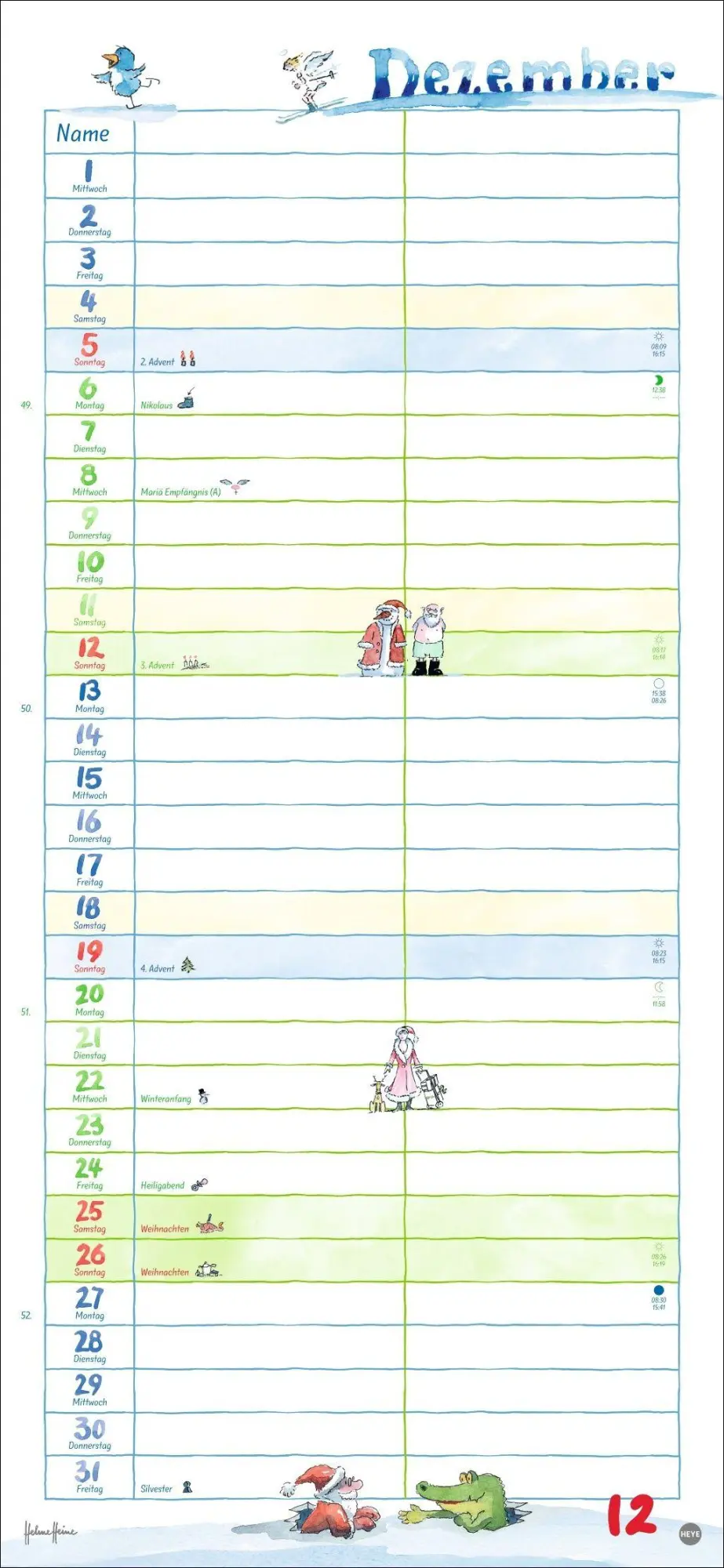 Bild: 9783756416684 | Helme Heine: Planer für zwei 2027 | Helme Heine | Kalender | 14 S.