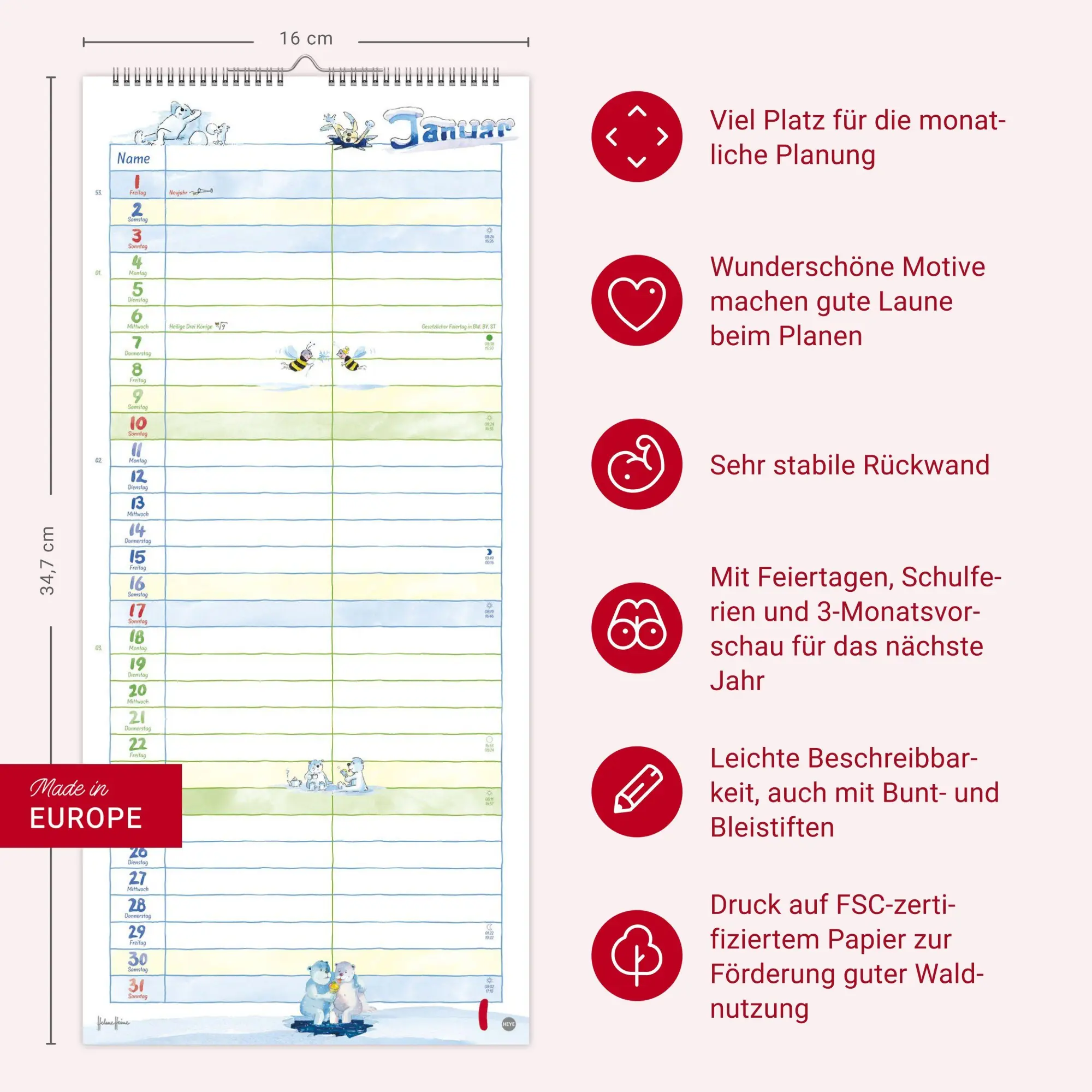 Bild: 9783756416684 | Helme Heine: Planer für zwei 2027 | Helme Heine | Kalender | 14 S.