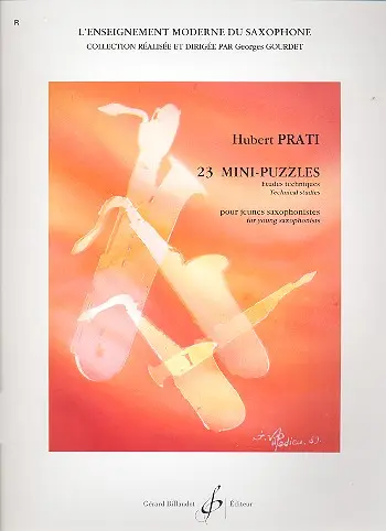 Cover: 9790043046684 | 23 Mini-Puzzles | Etudes Techniques Pour Jeunes Saxophonistes | Prati