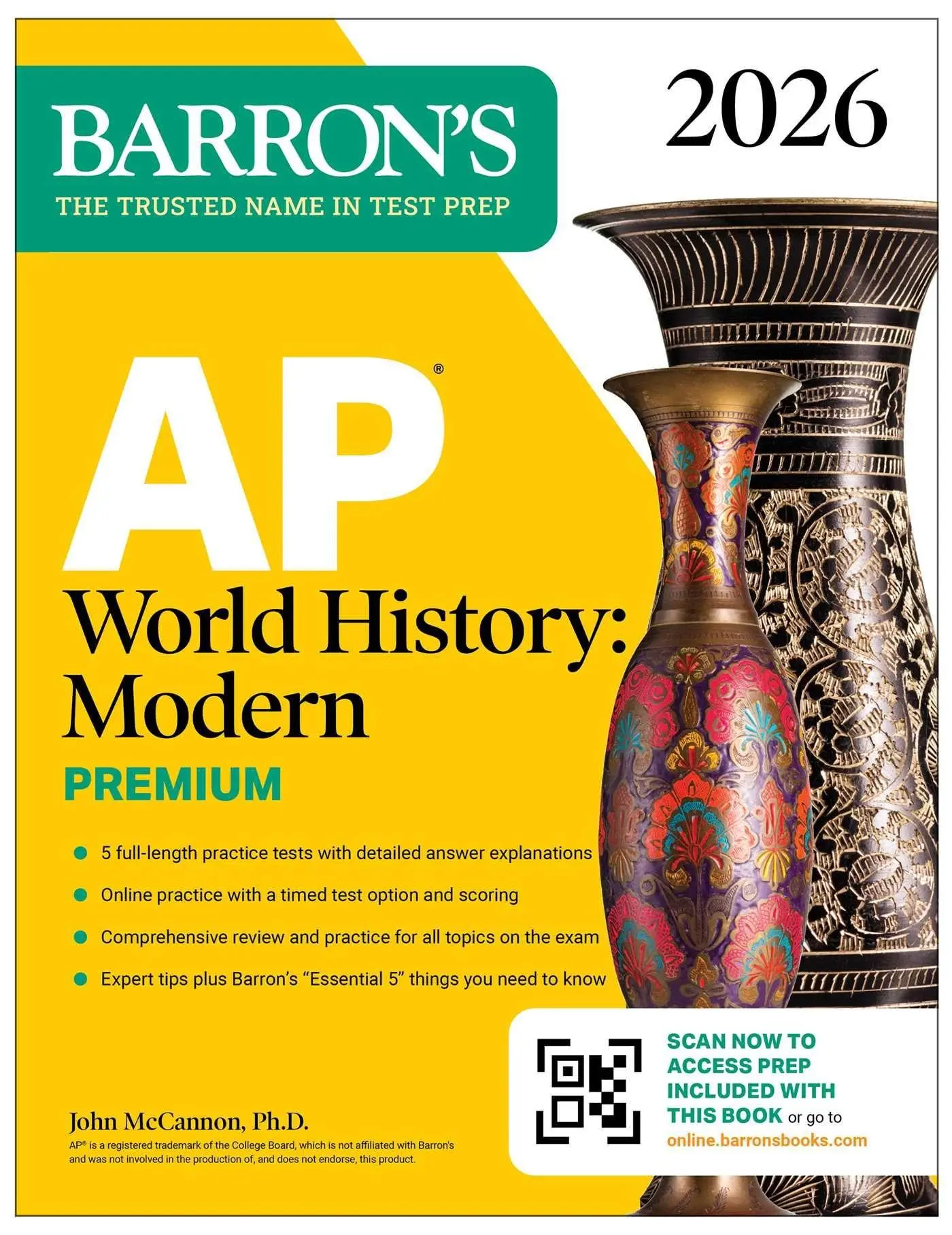 Cover: 9781506296784 | AP World History: Modern Premium, 2026: Prep Book With 5 Practice...